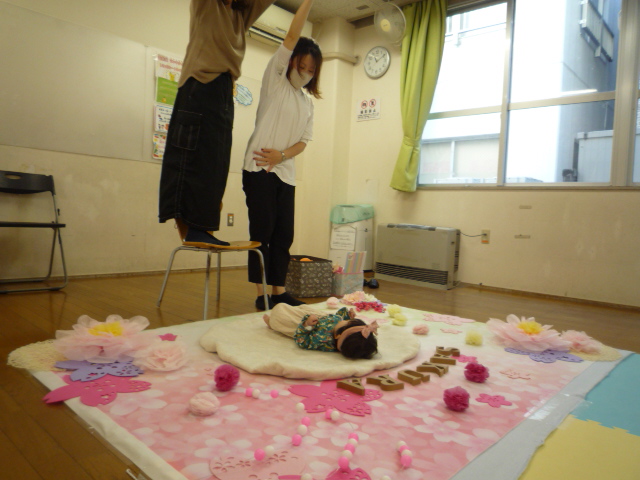 おひるねアートの様子の写真1