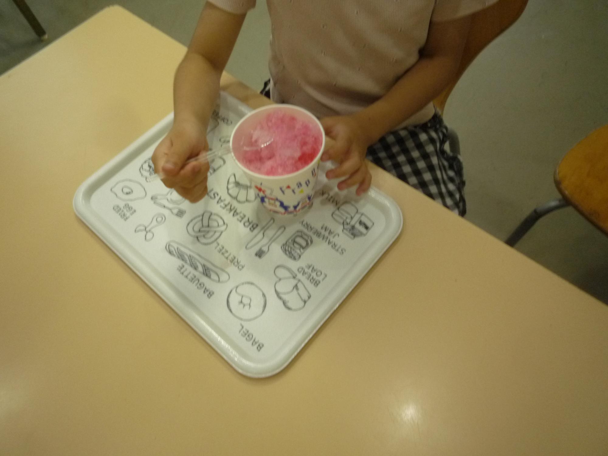 いちごのかき氷
