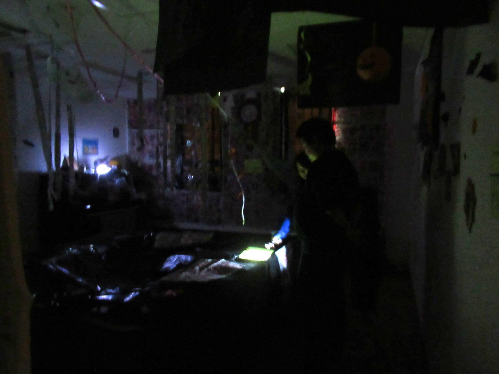 お化け屋敷の中の写真