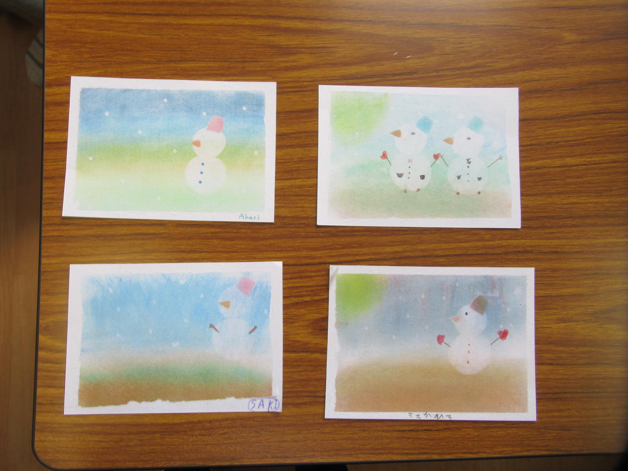 パステルアートの完成写真