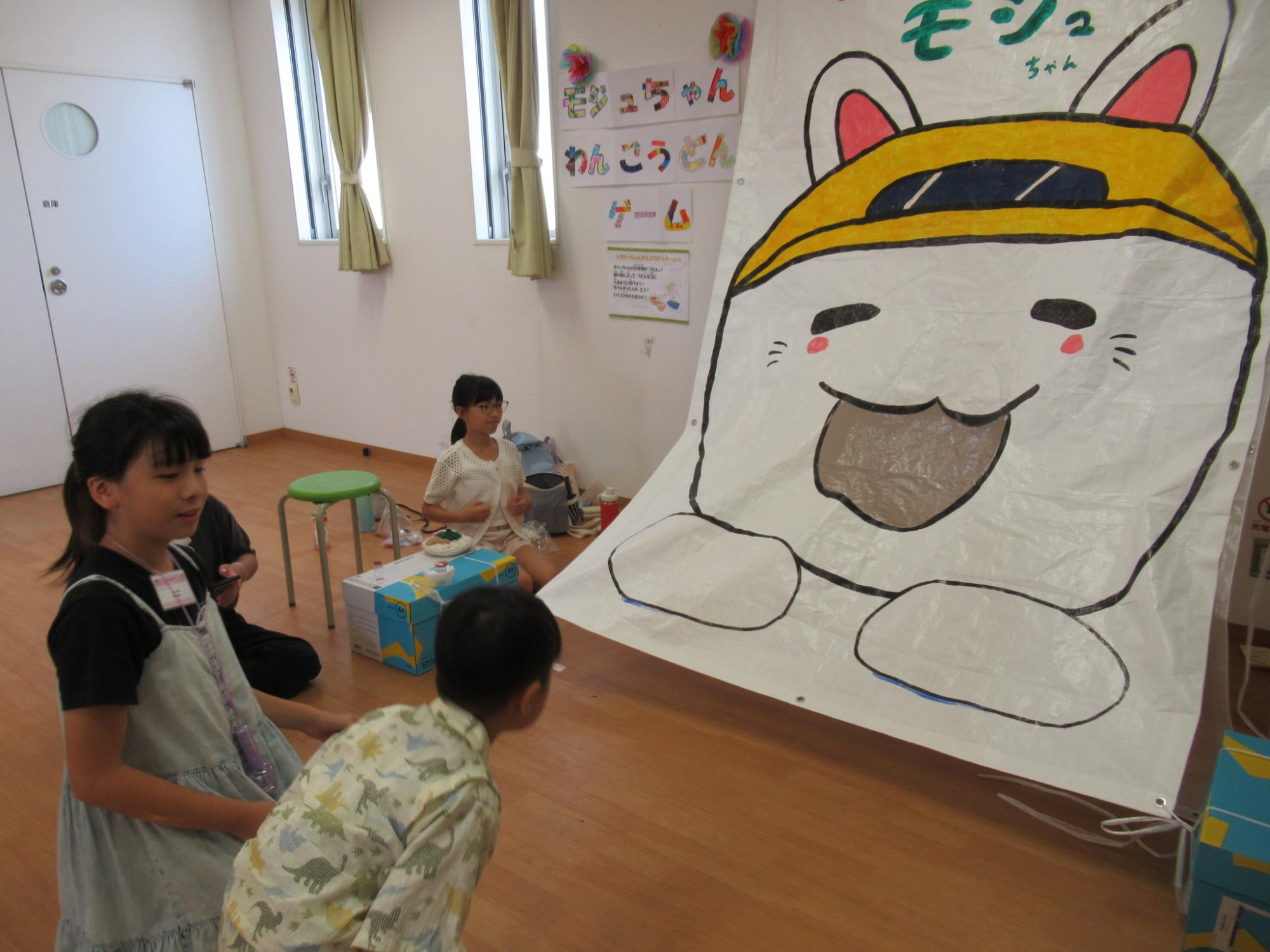 こぶんまつりゲームコーナーの様子