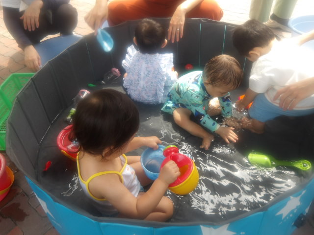 水遊びの写真