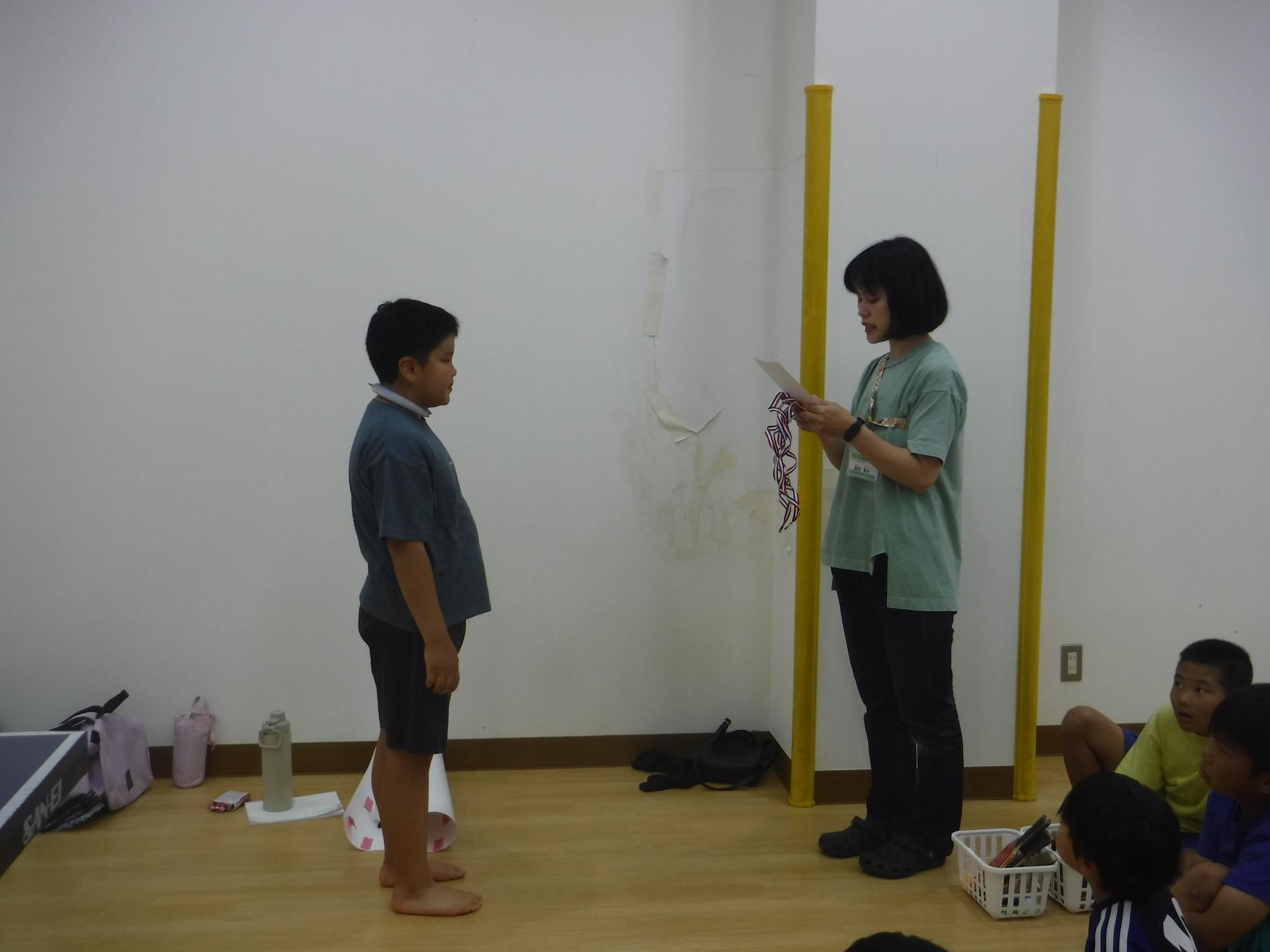表彰式の様子