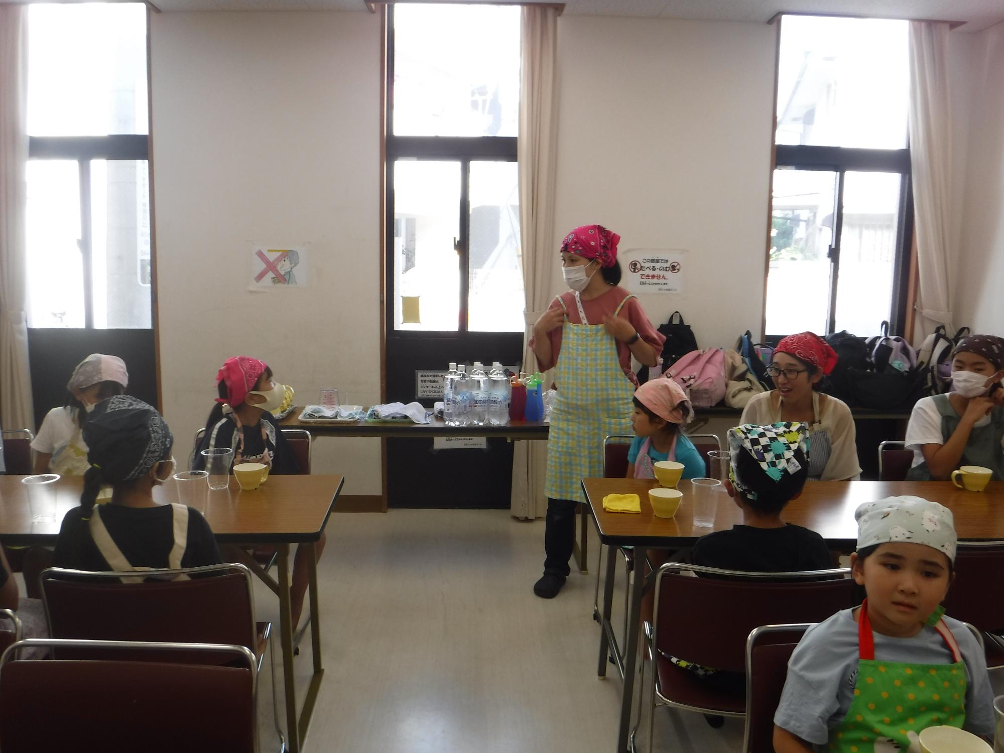 クリームソーダ作りの説明