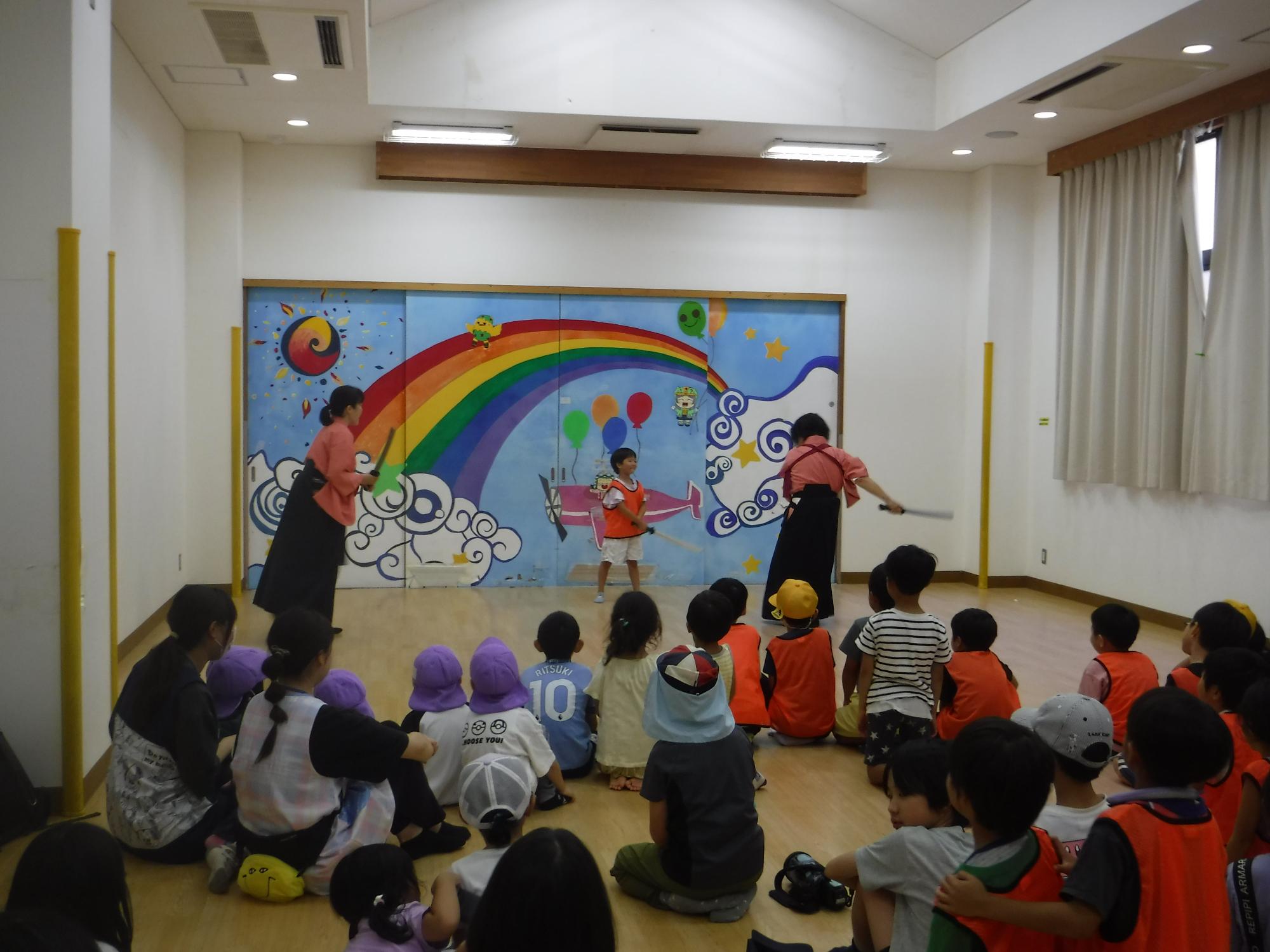 代表児童の演舞二人目