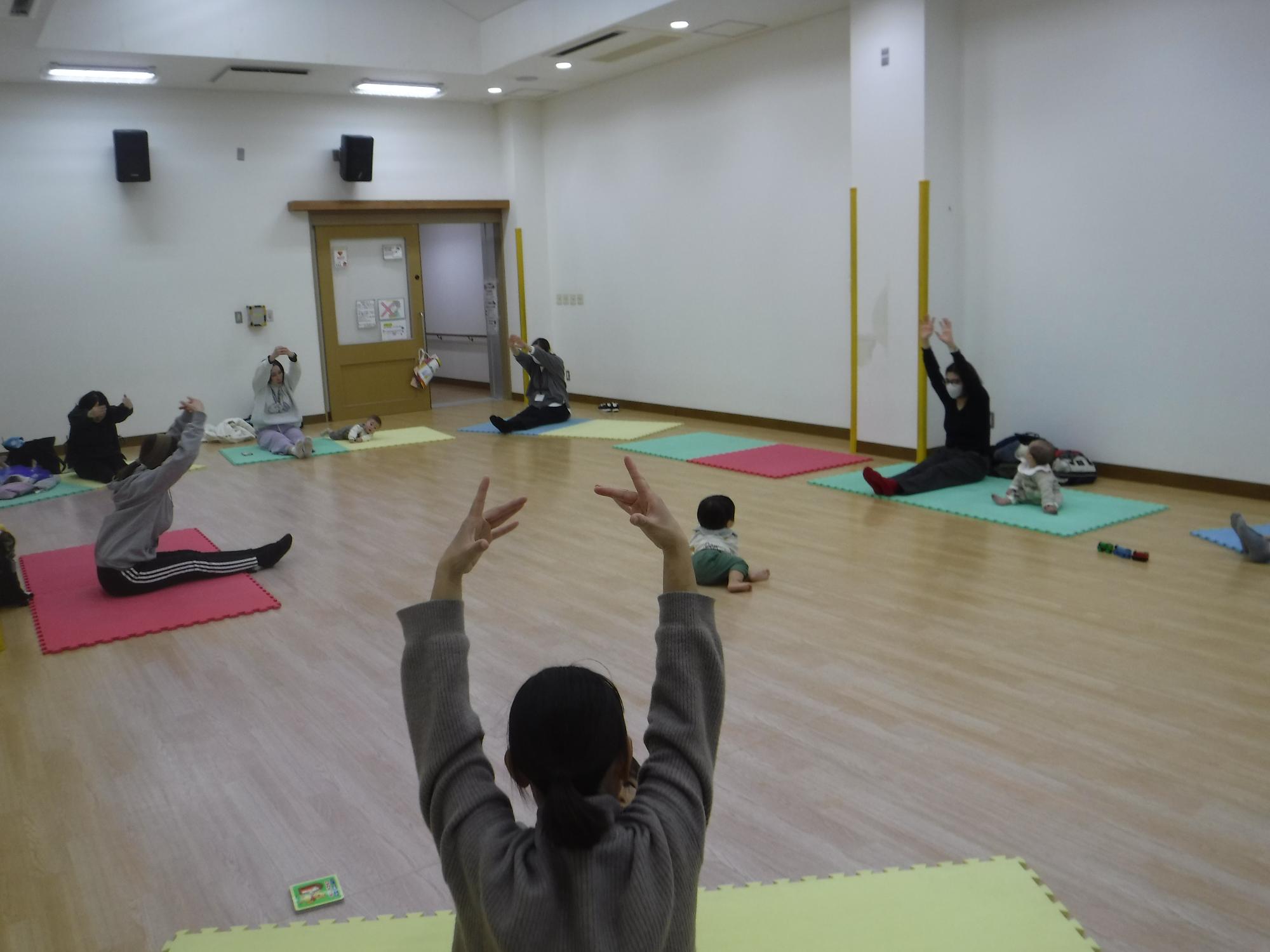 ストレッチ体操の写真