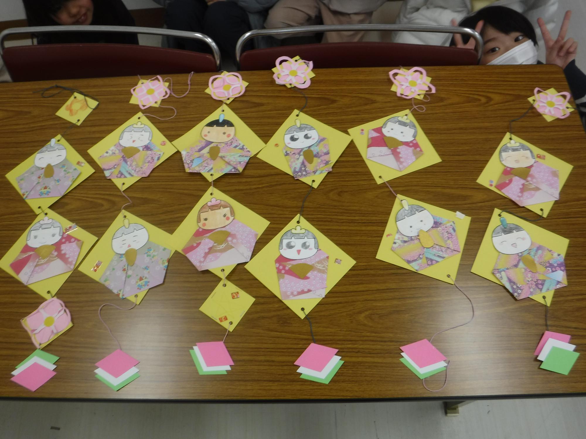 つるしびな完成写真