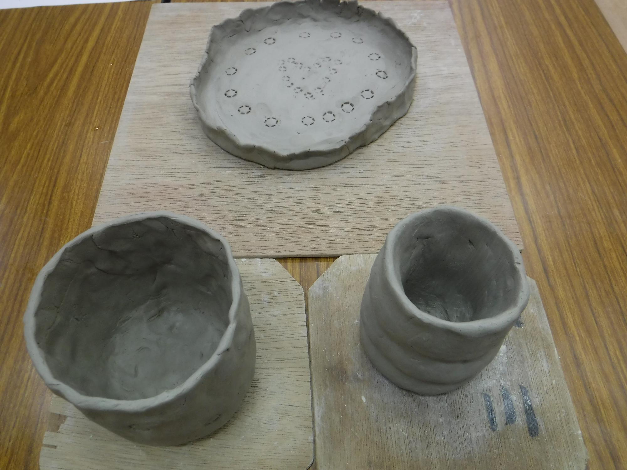 こども達が作った陶芸作品
