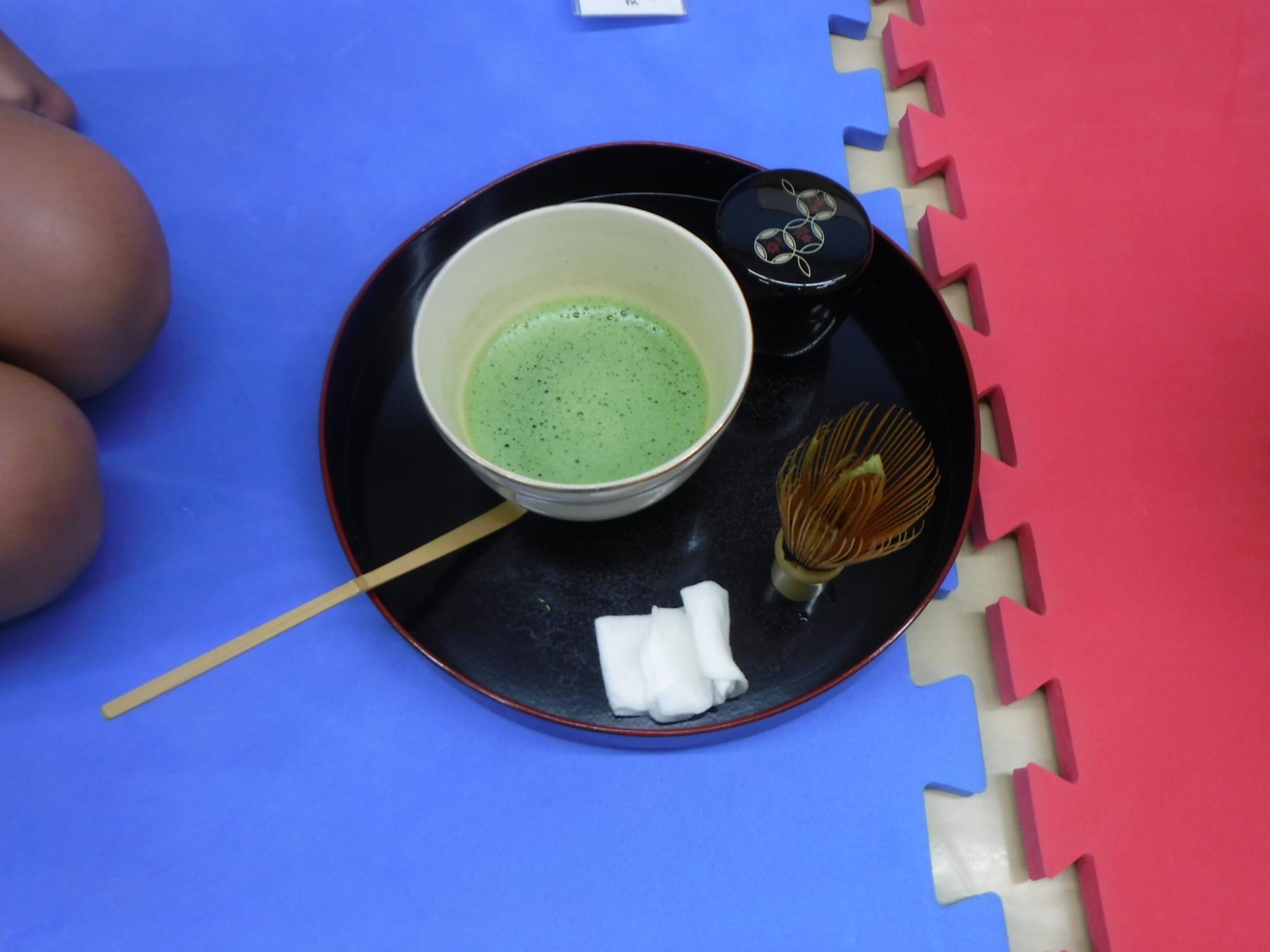 上手にたてられたお抹茶の写真