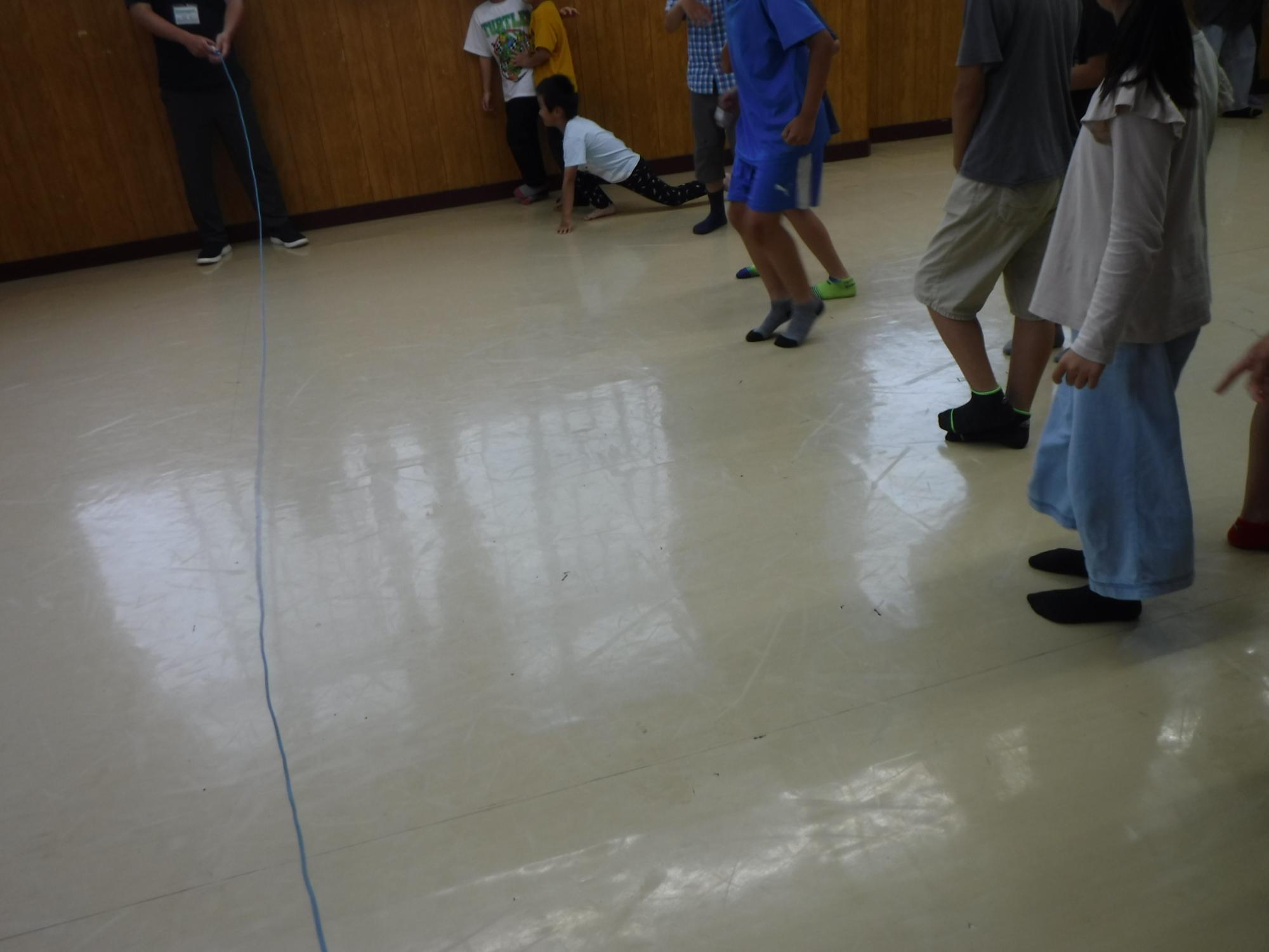 おおなみこなみをしている様子