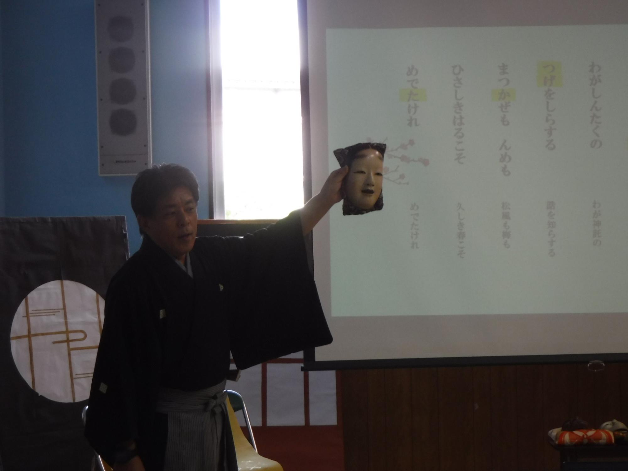 能を見せてくださっている写真