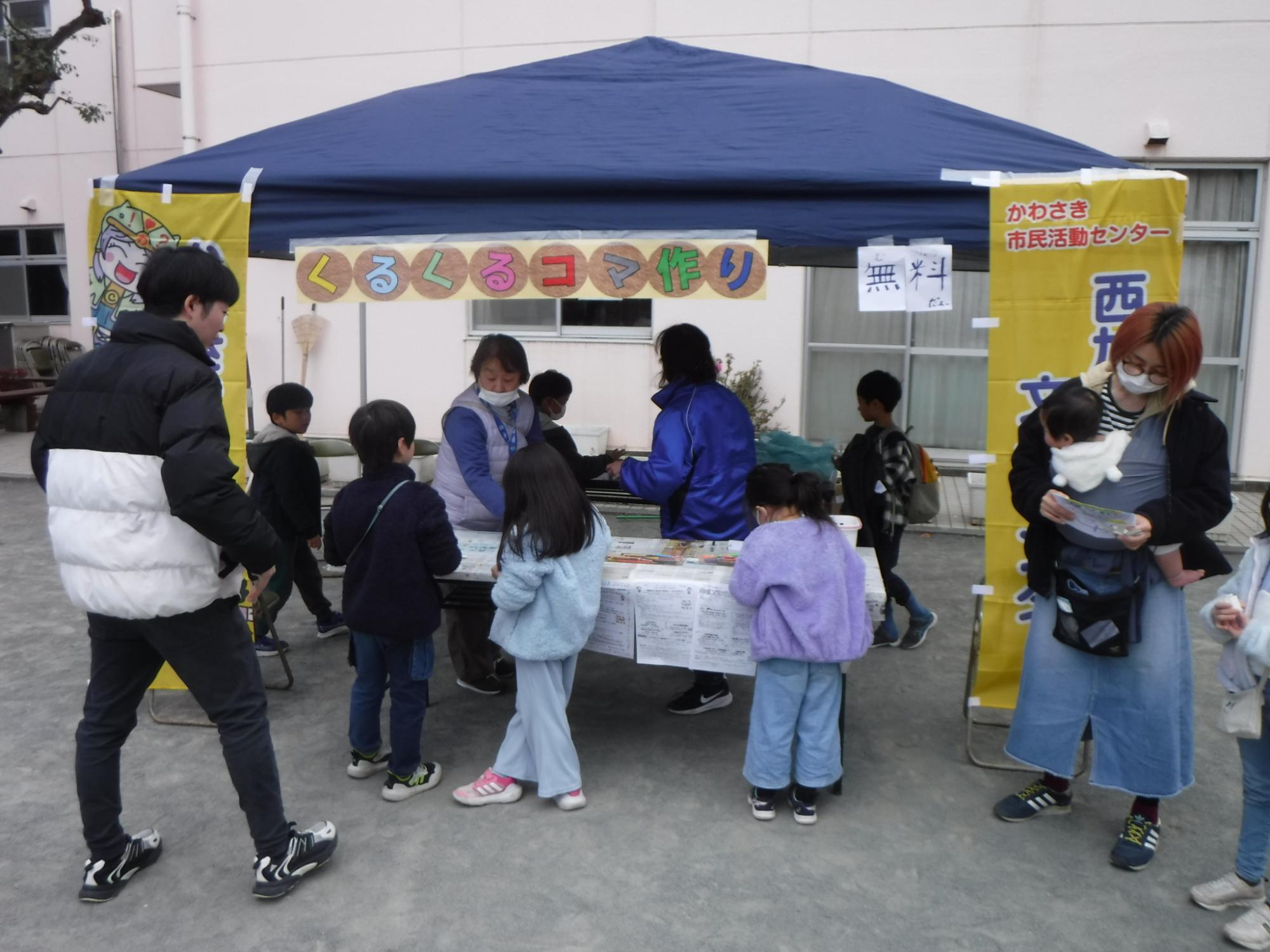 工作ブースの様子