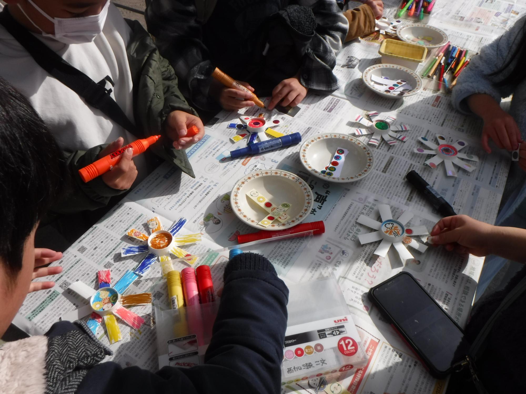 工作ブースの様子