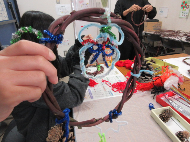 完成したリースの写真