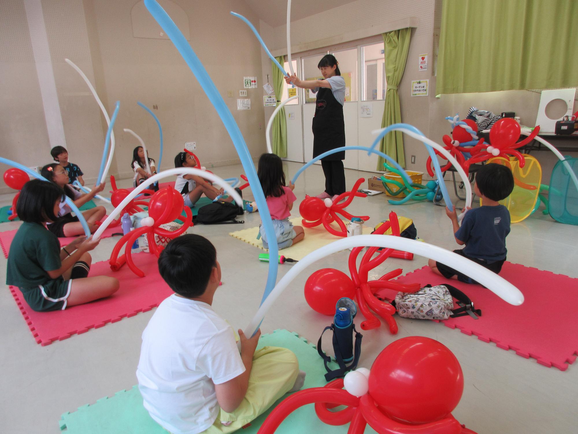 タコのハチマキを作る様子