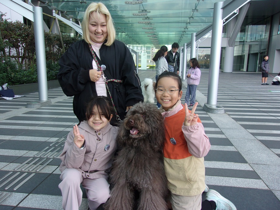 パートナーの犬と一緒に撮った写真4