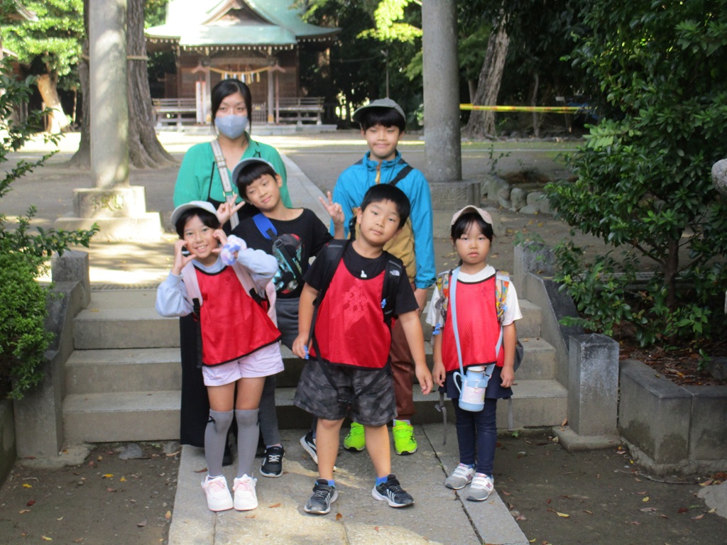 春日神社での集合写真