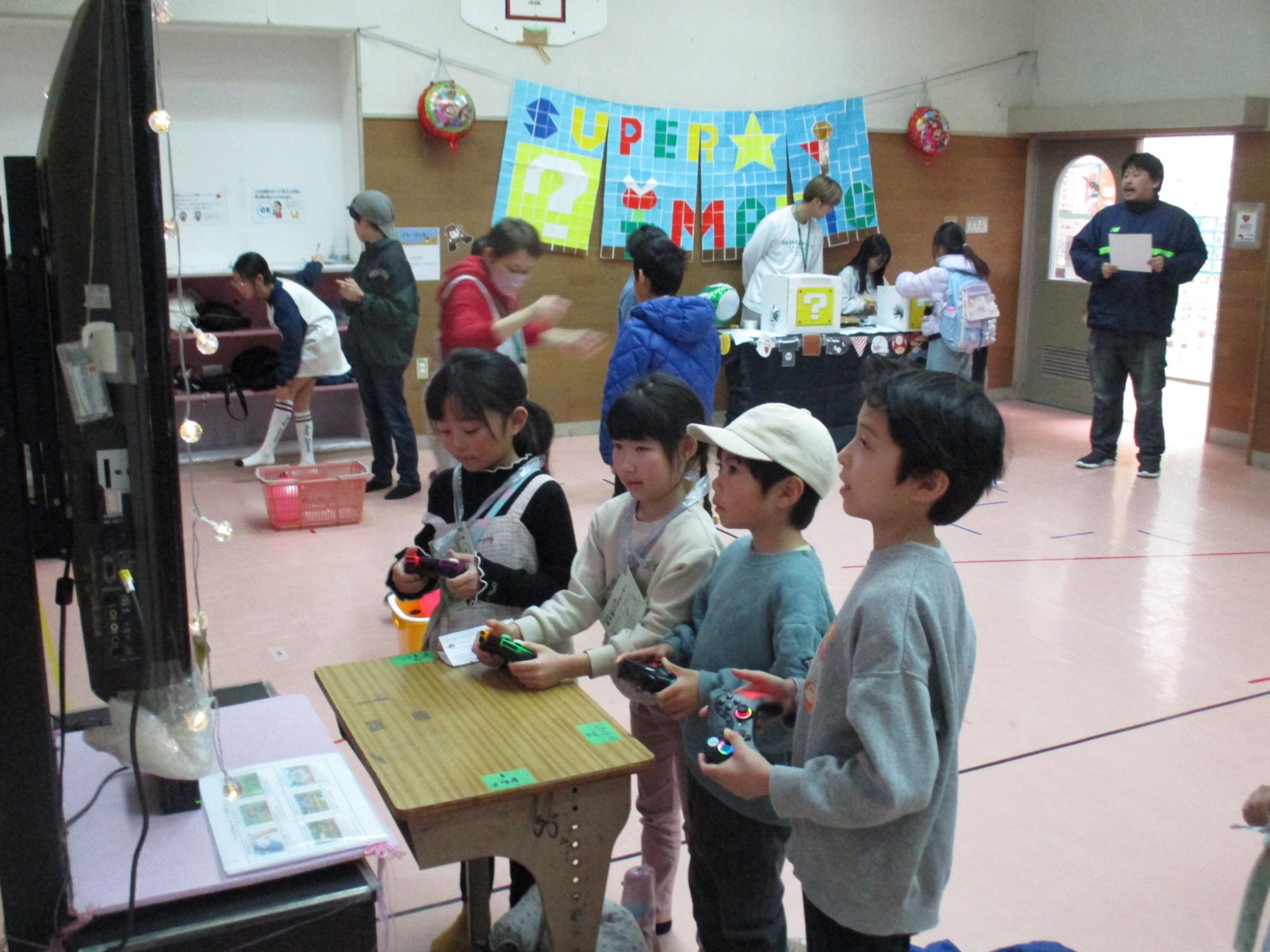 ゲームをやっている様子