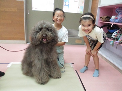 犬とのスリーショット