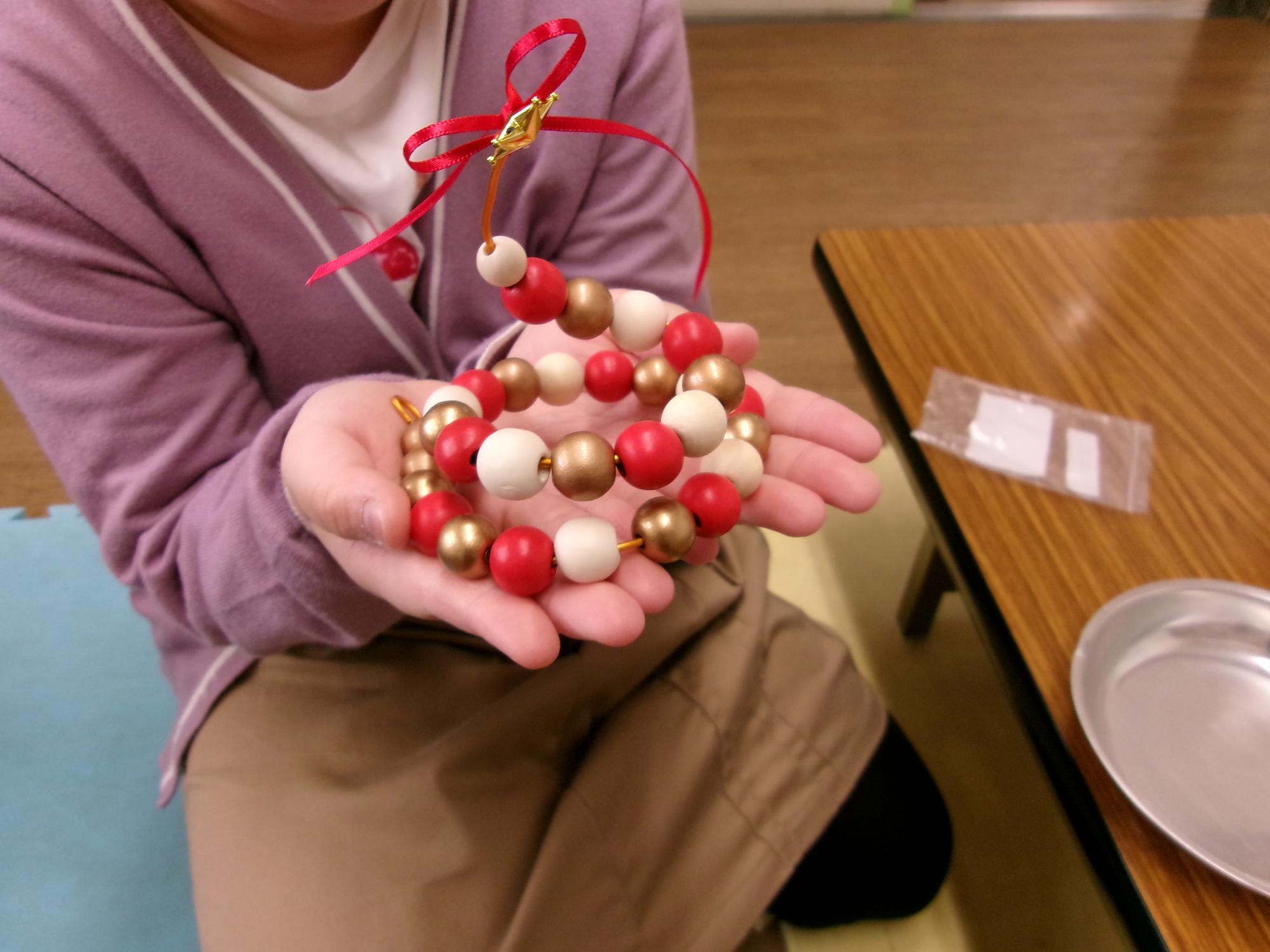 ツリーの形にできた写真