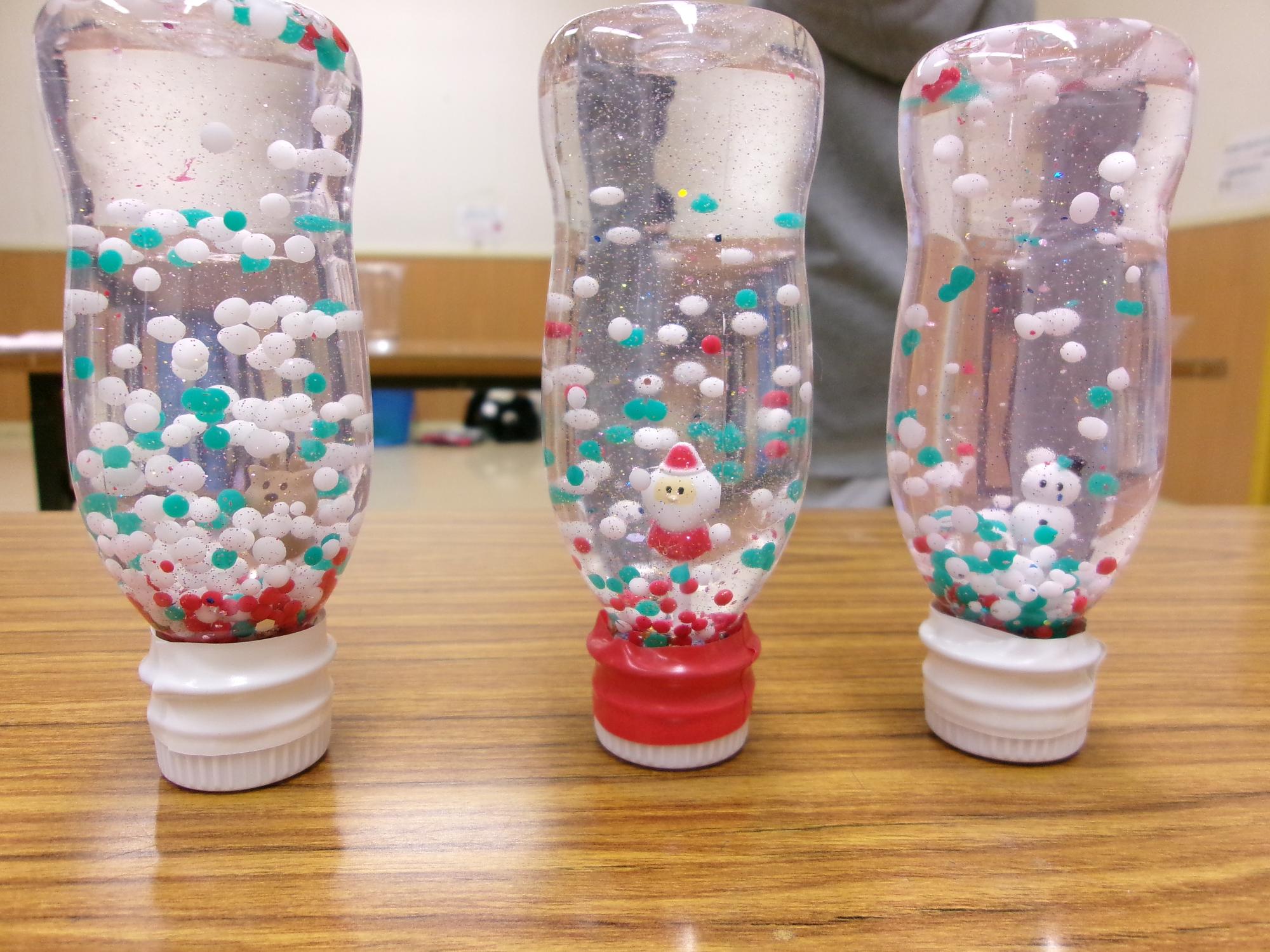 完成したスノードームの写真