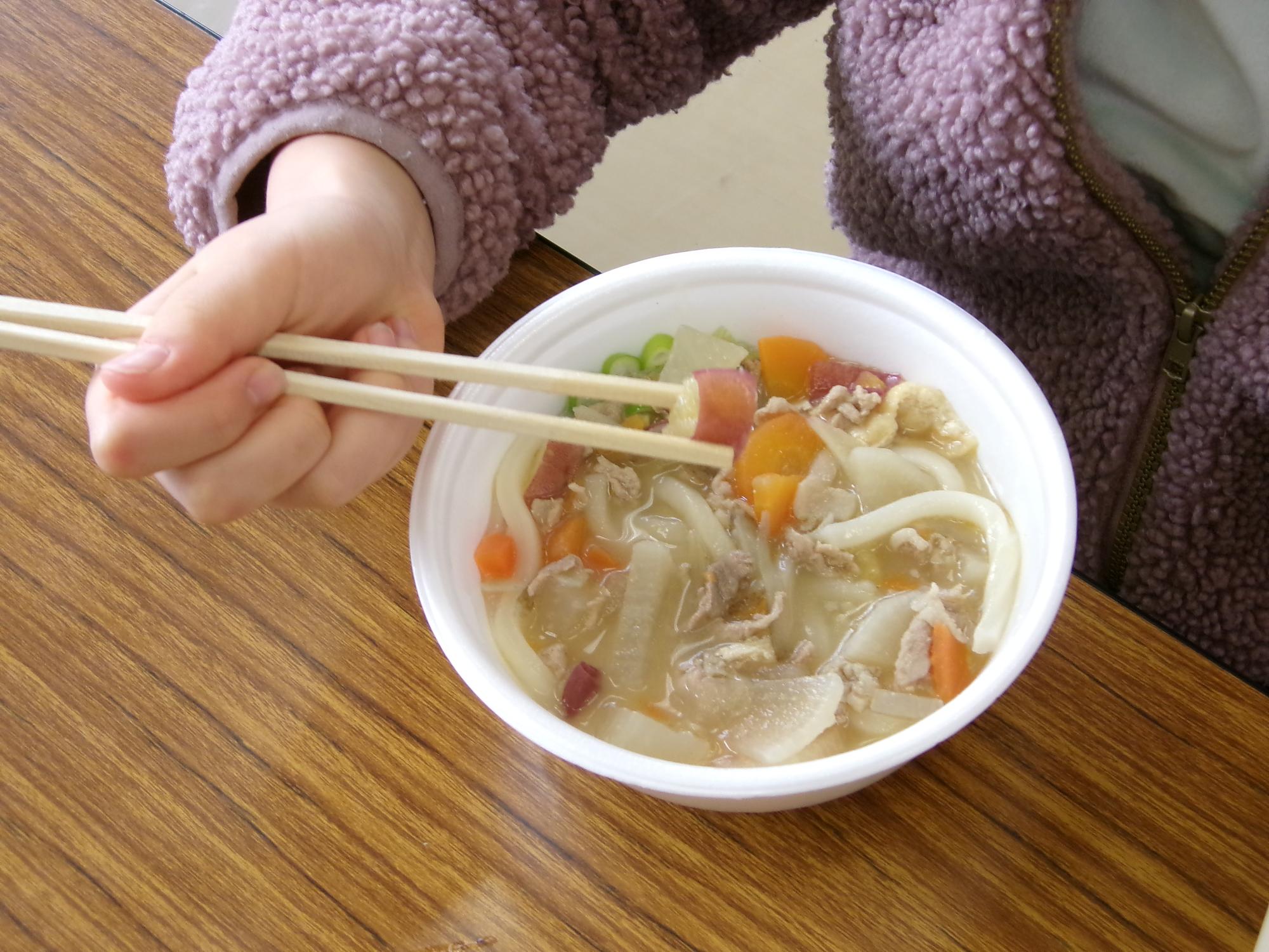 豚汁うどんの写真