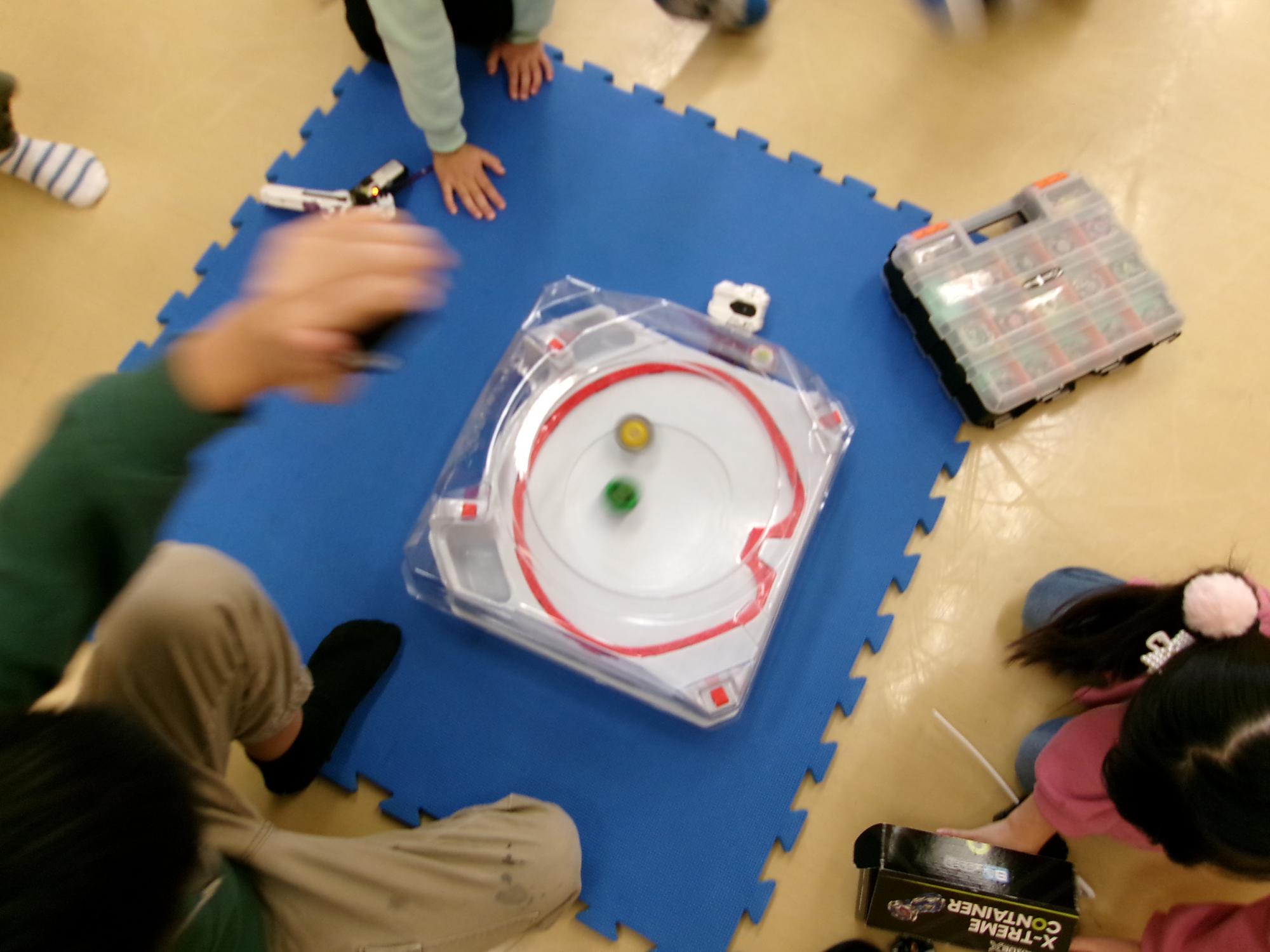 バトル中のスタジアムの写真