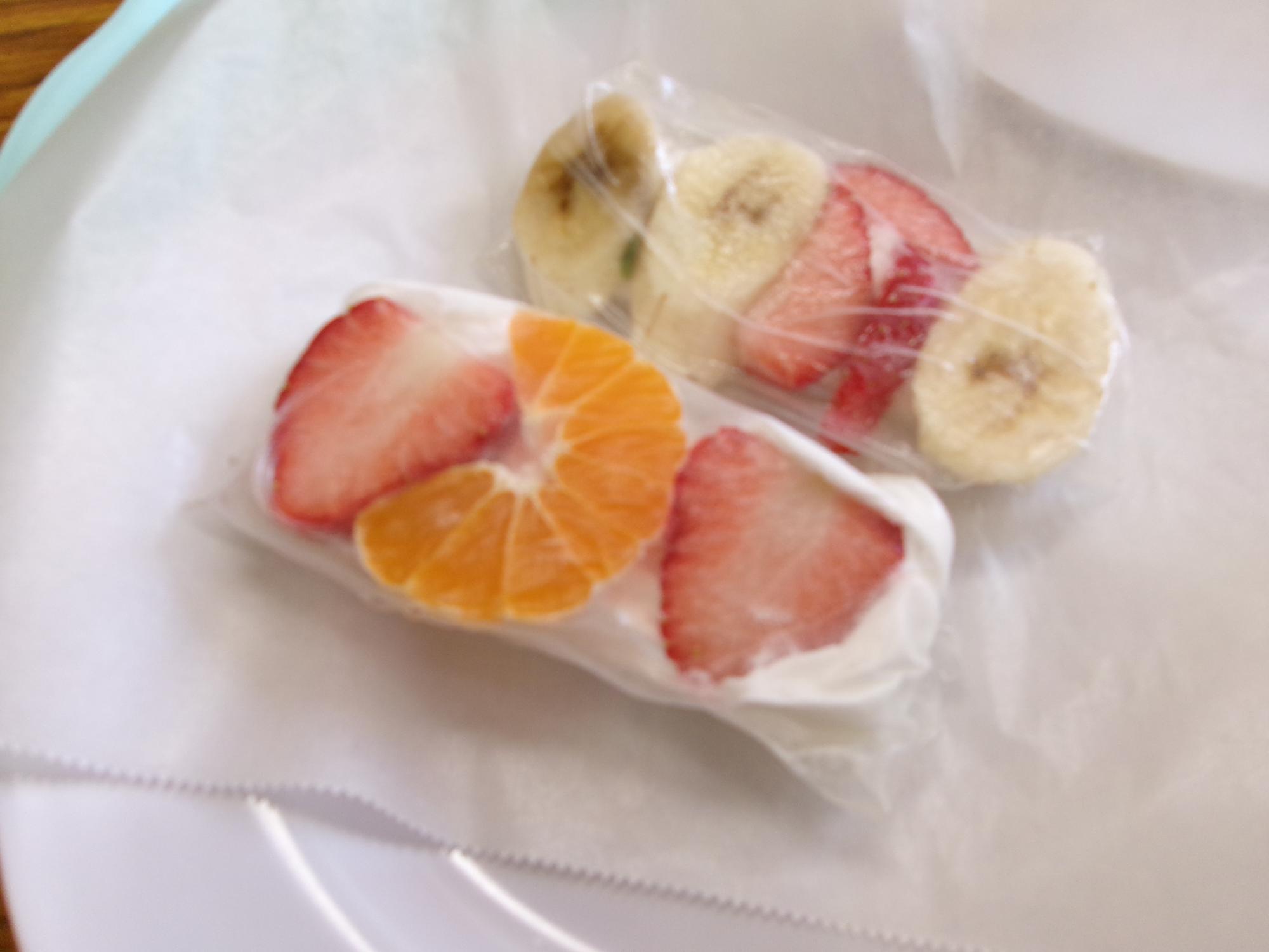 出来上がったクレープの写真