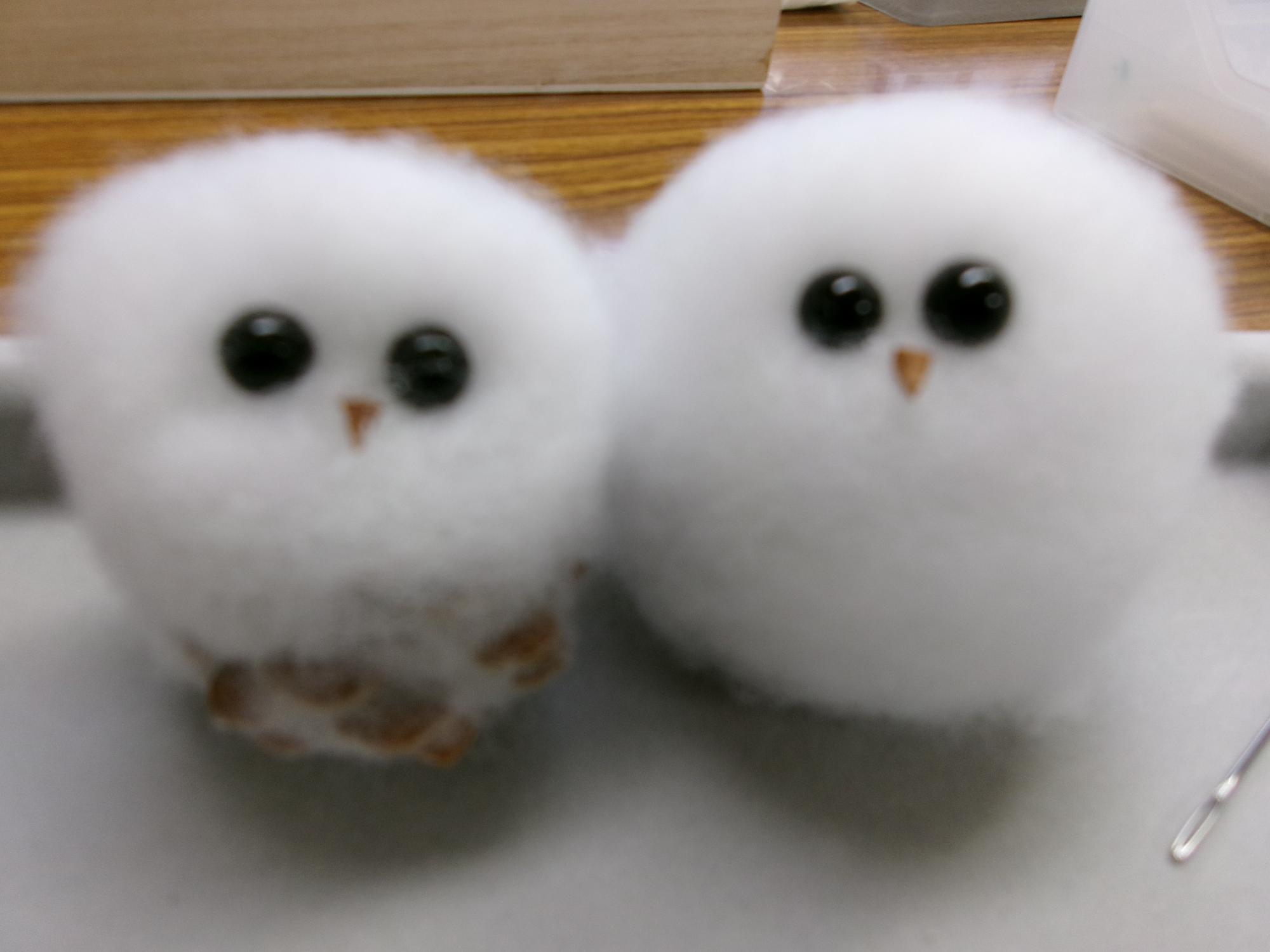 出来上がったシマエナガの写真