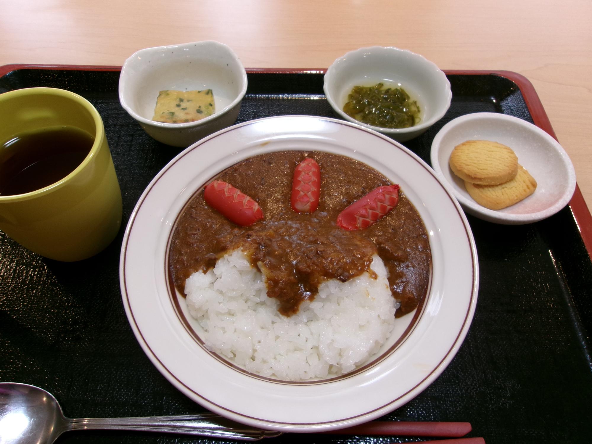 今回のメニュー、カレーの写真