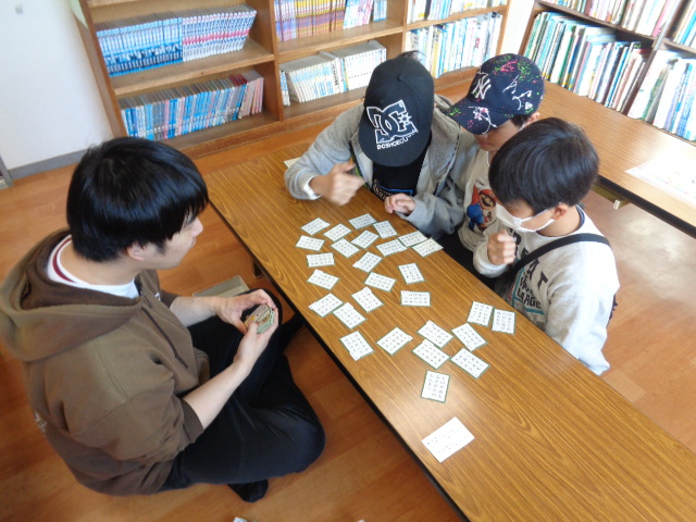 百人一首教室の様子