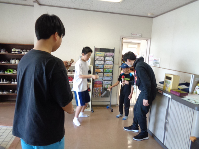 けん玉デイの様子