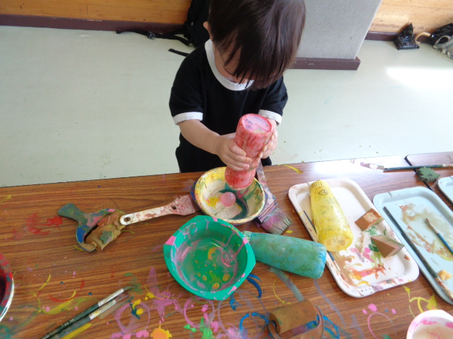 おえかきの様子