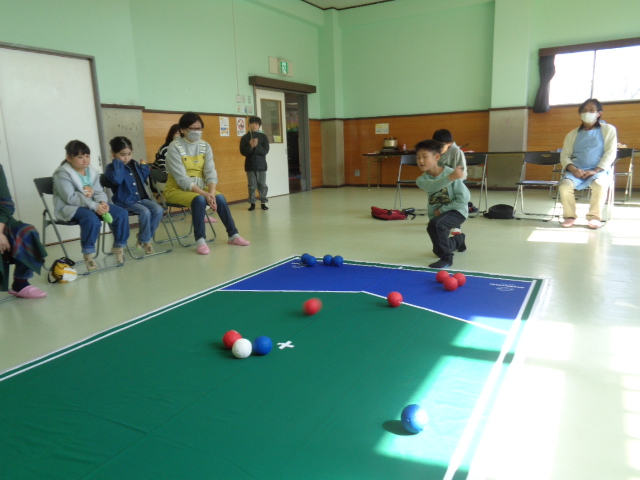 ミニボッチャ体験会の様子