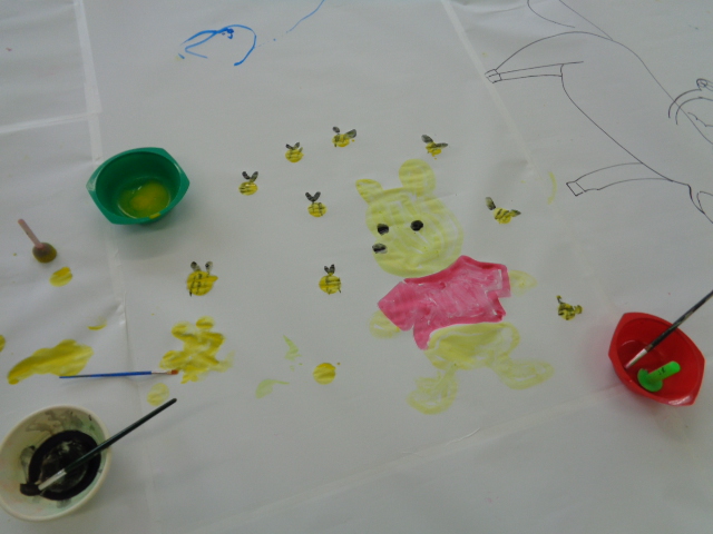 お母さんが書いてくれたプーさんの絵