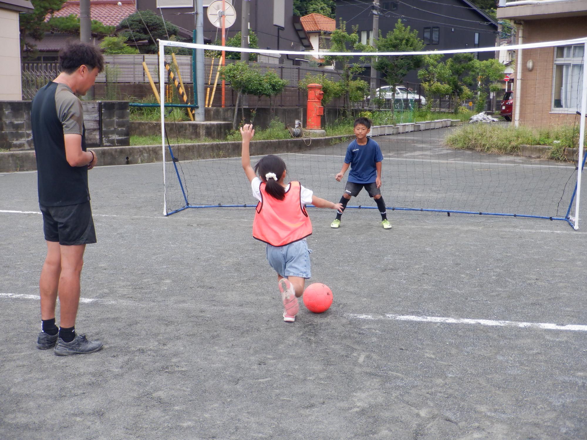 サッカー体験