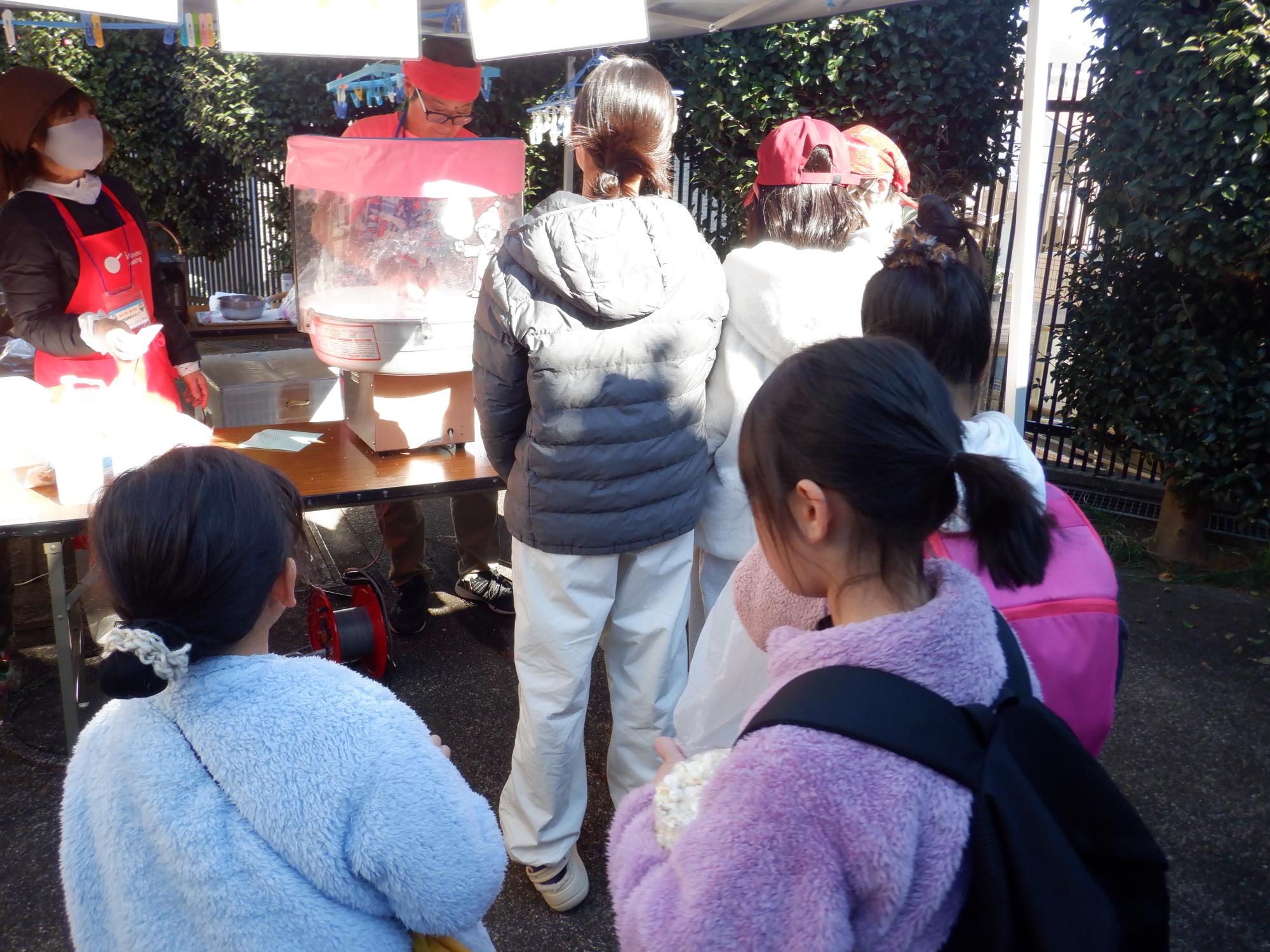 コットンキャンディコーナーの様子