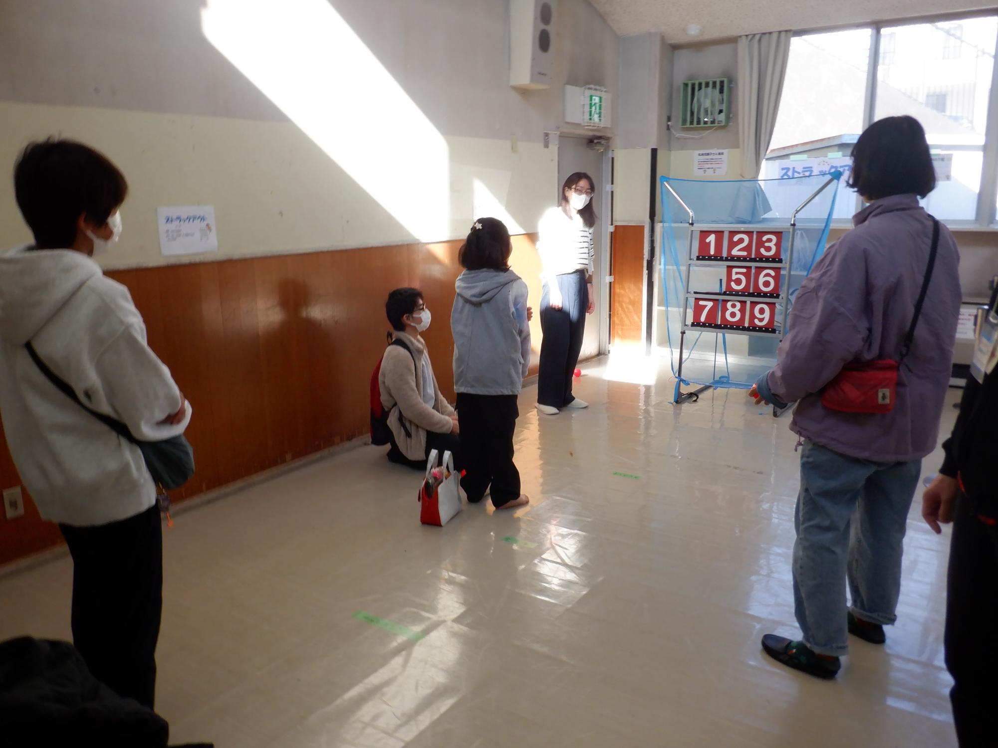 ストラックアウトコーナーの様子