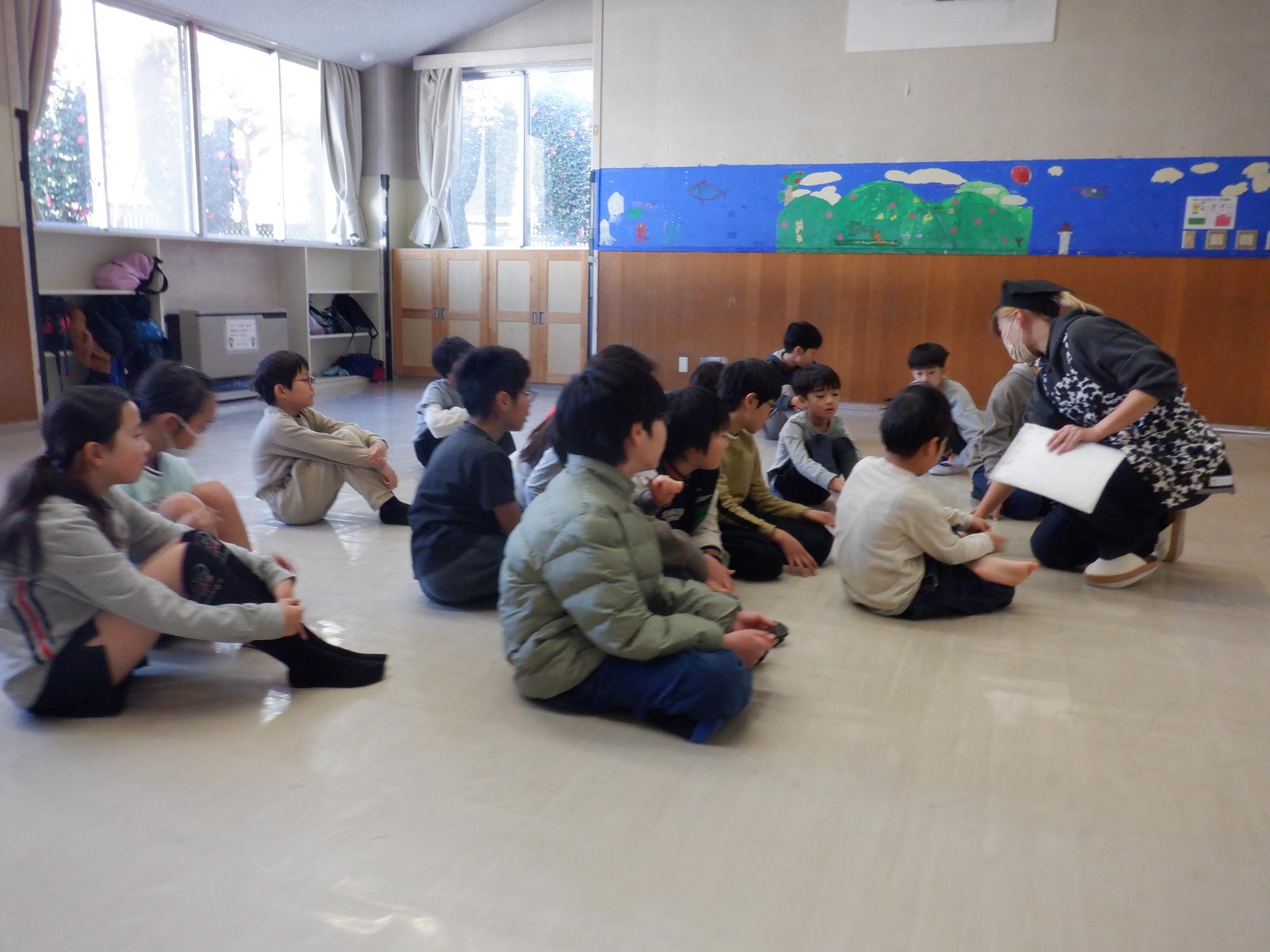 大掃除に集まってくれた小学生達