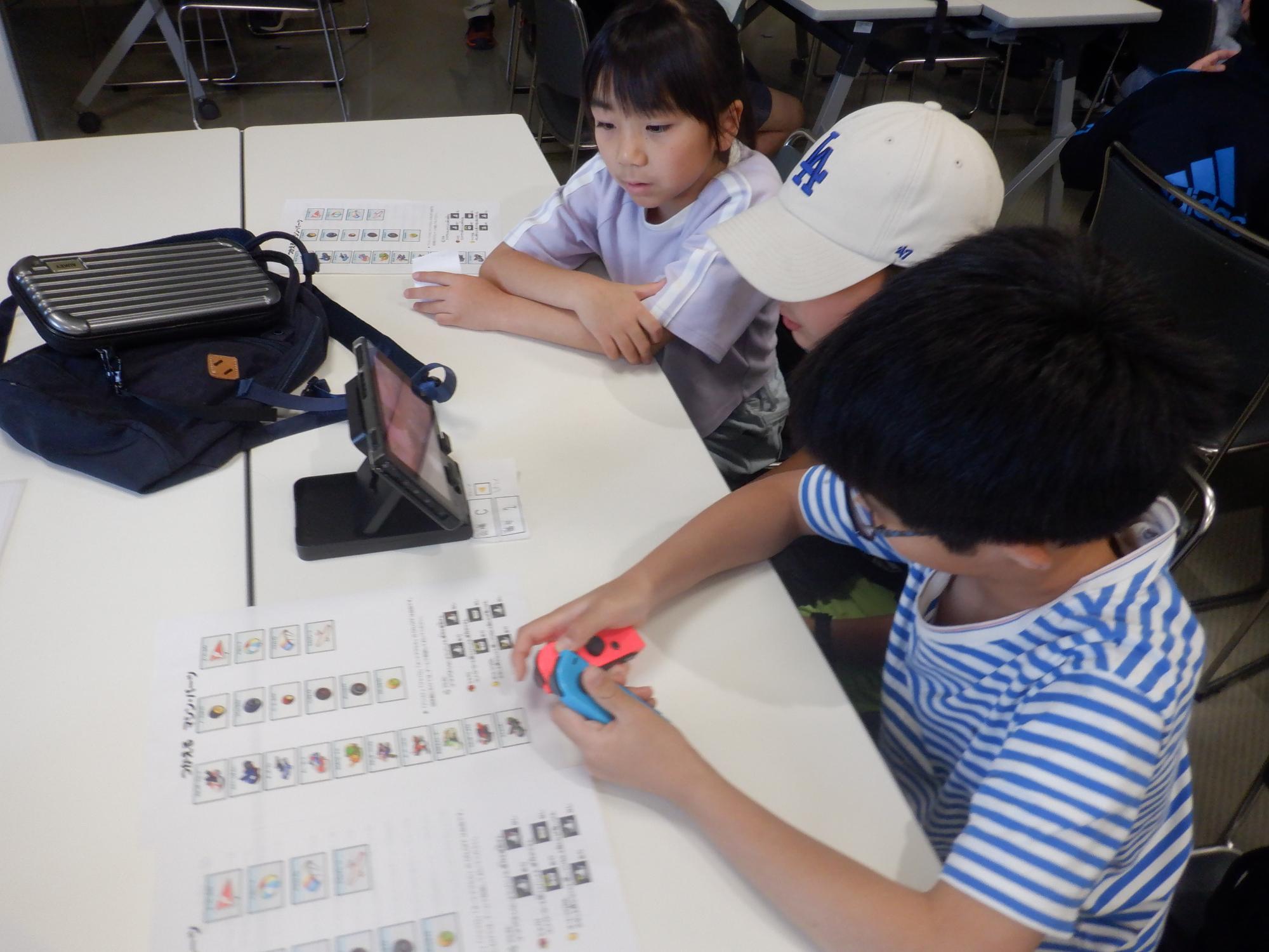 大会前の作戦会議の様子