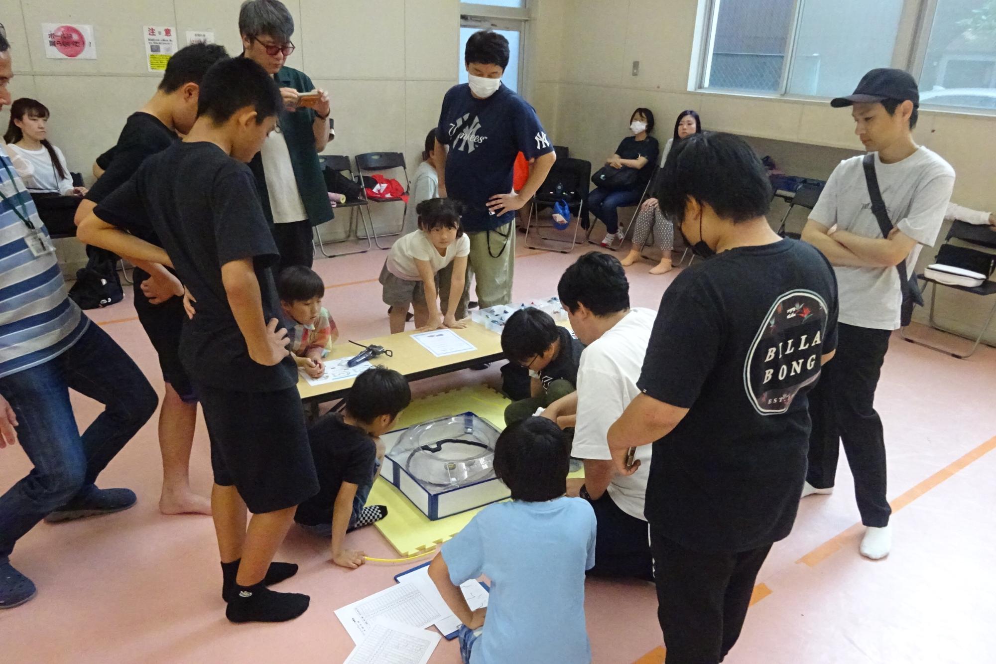 ベイブレード体験会の様子