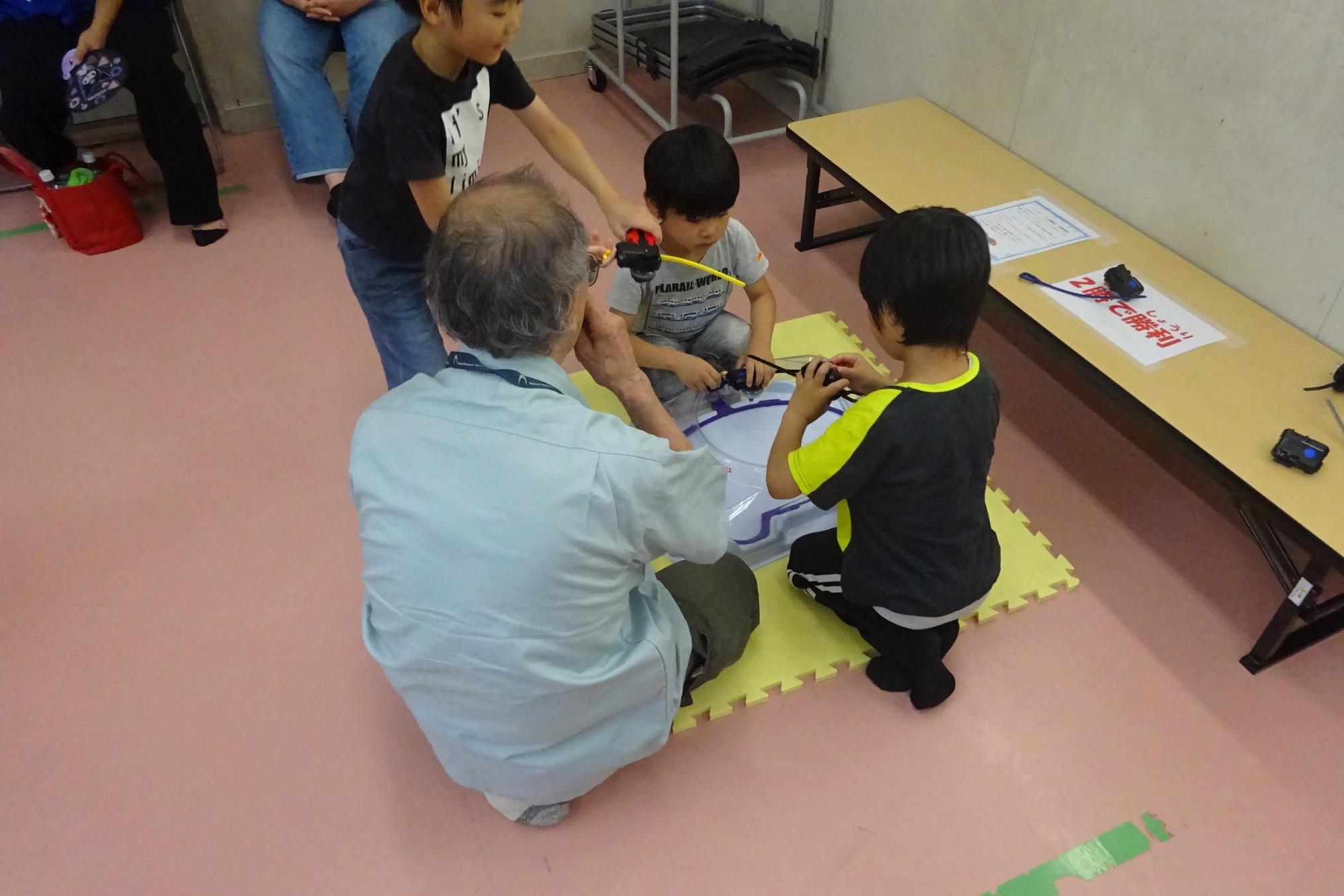 ベイブレード体験会の様子