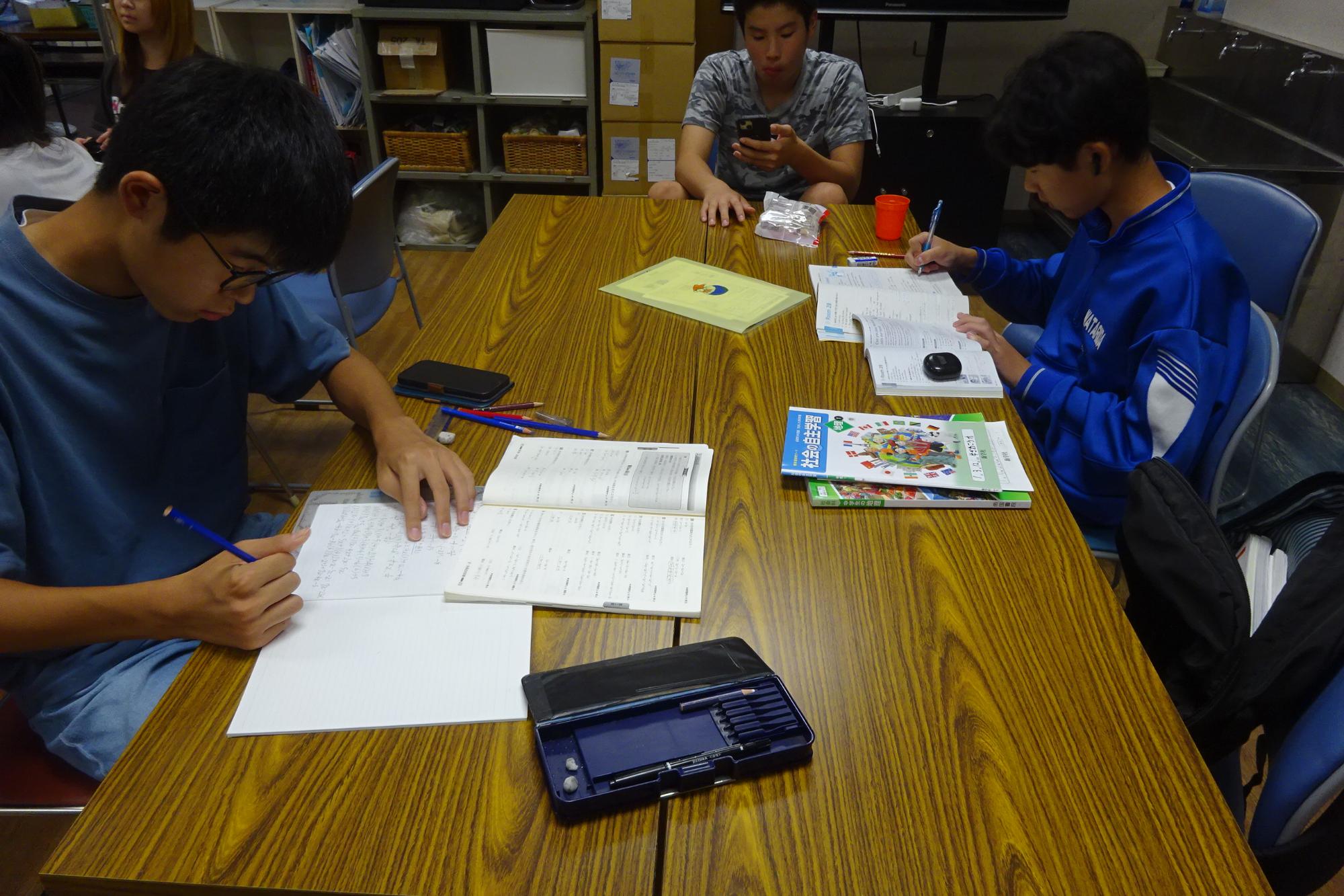 ぼくらの9日間勉強の様子