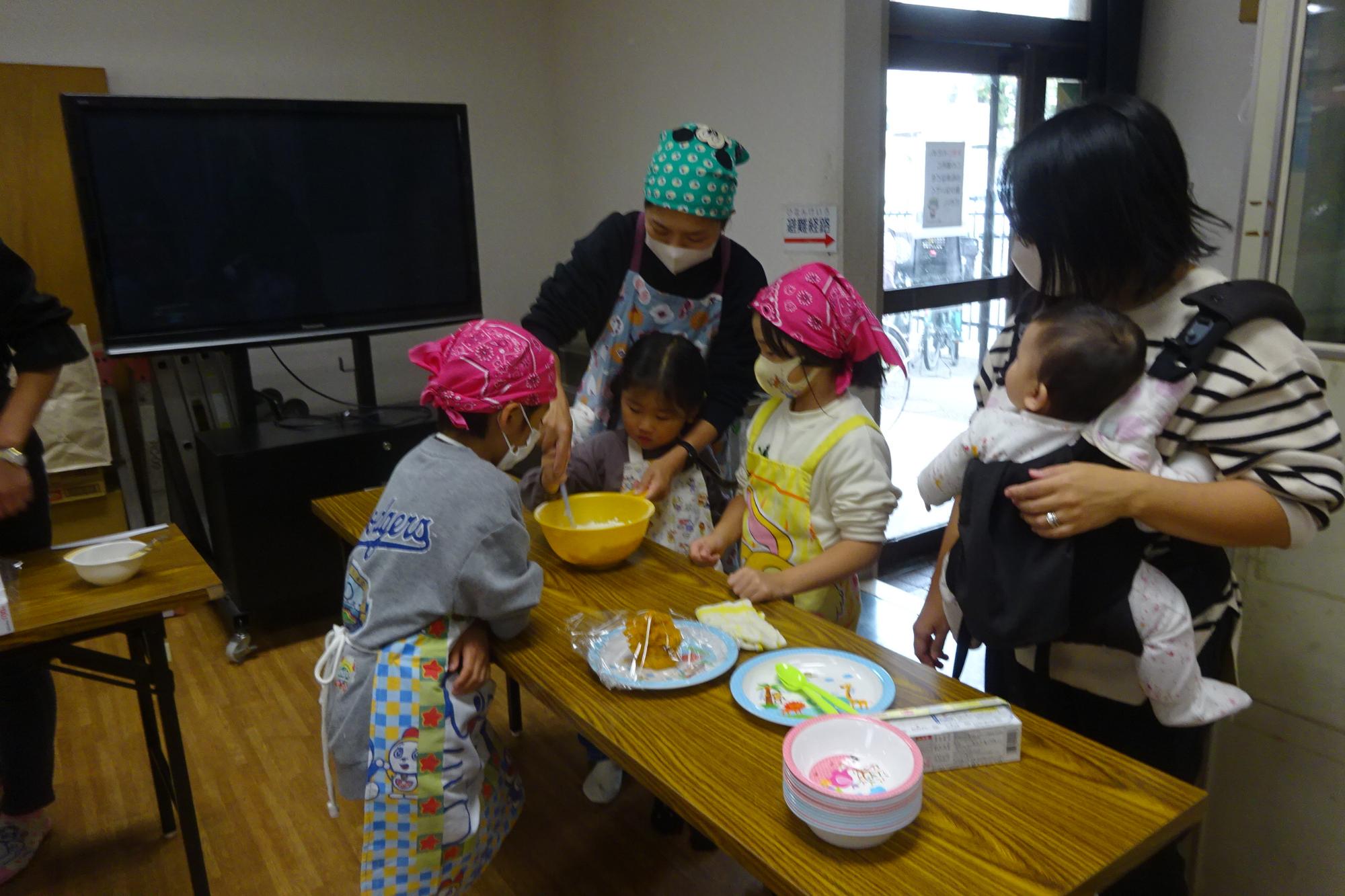 わたりだクッキングの様子