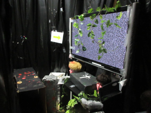 おばけやしきの中の写真