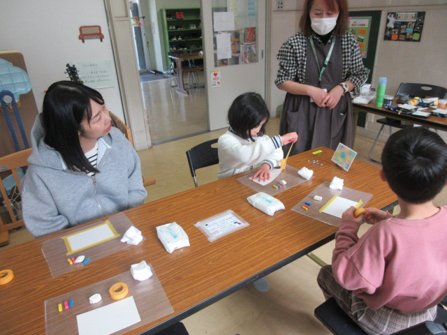 パステルアートの様子