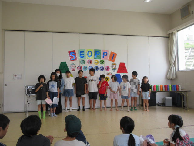 オープニングセレモニー子ども実行委員自己紹介