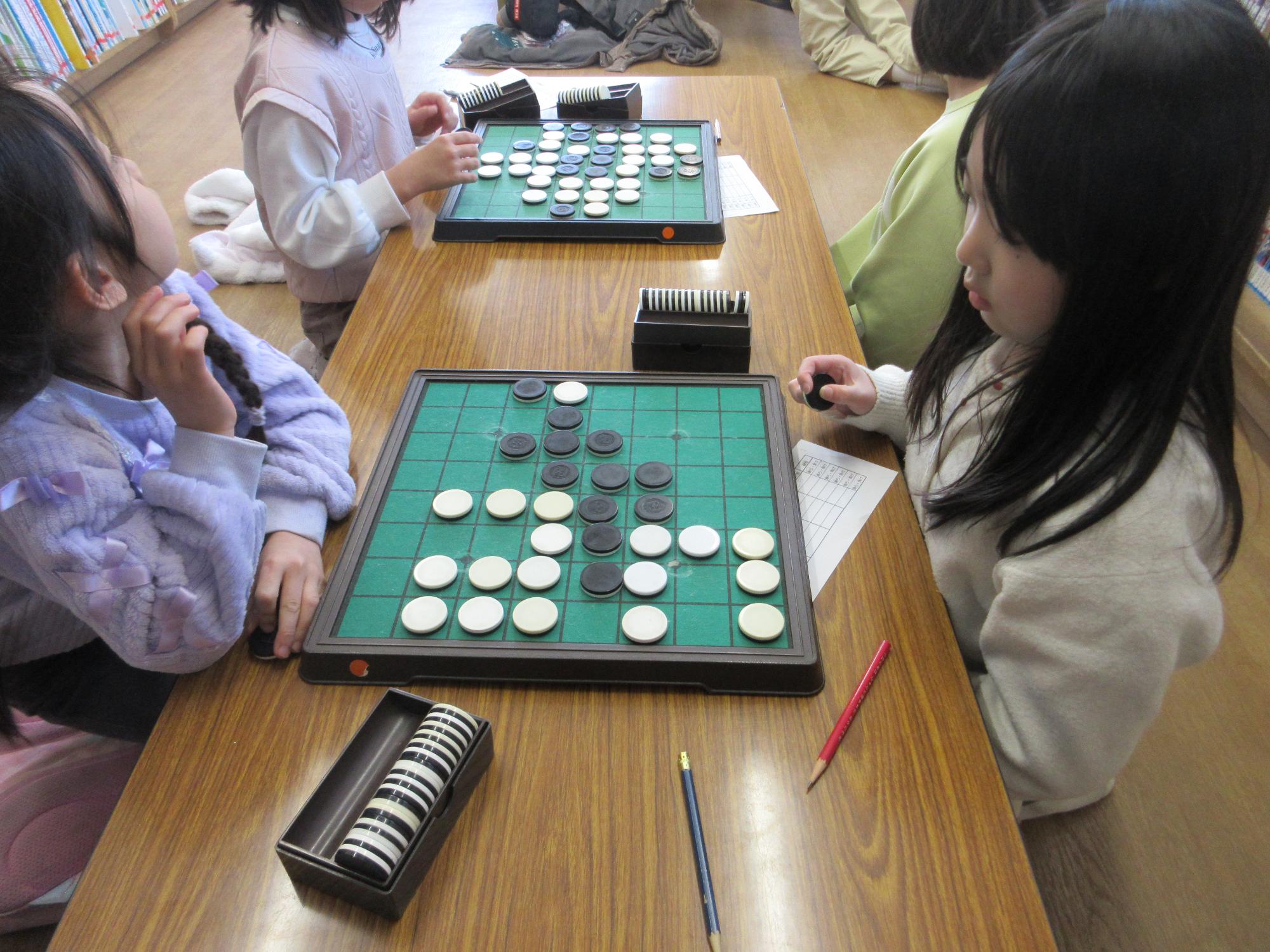 いい勝負の様子