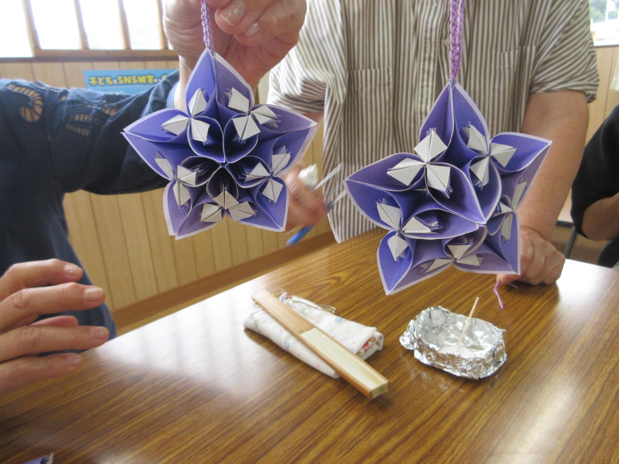 完成した作品の様子