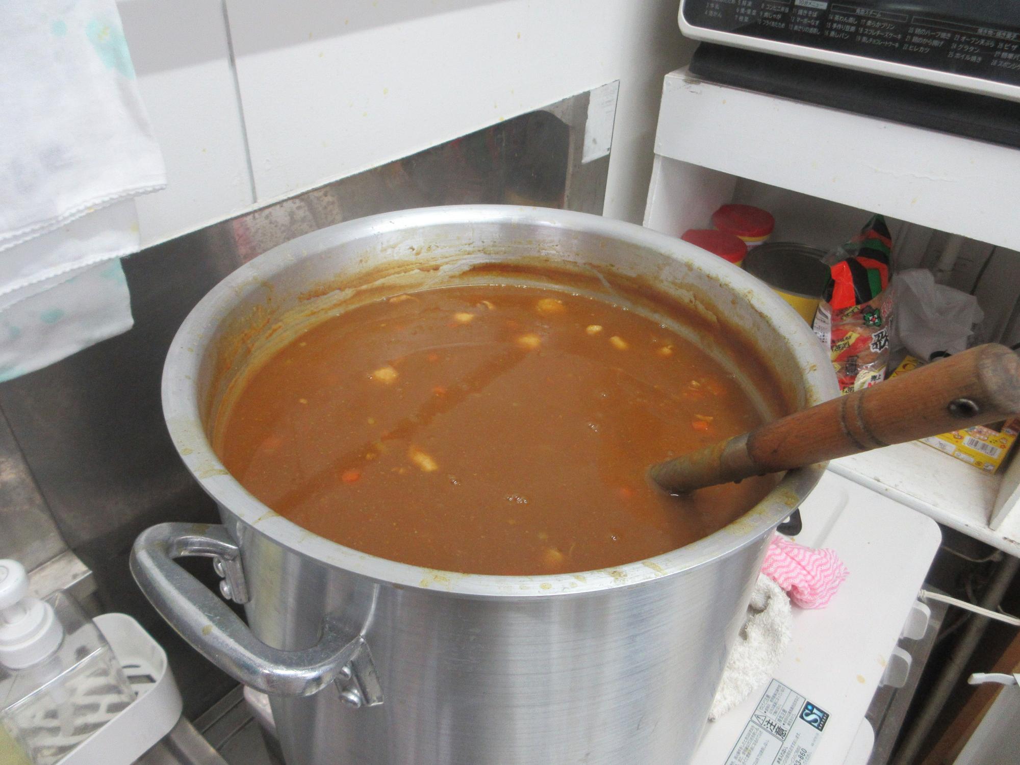 作ったカレー